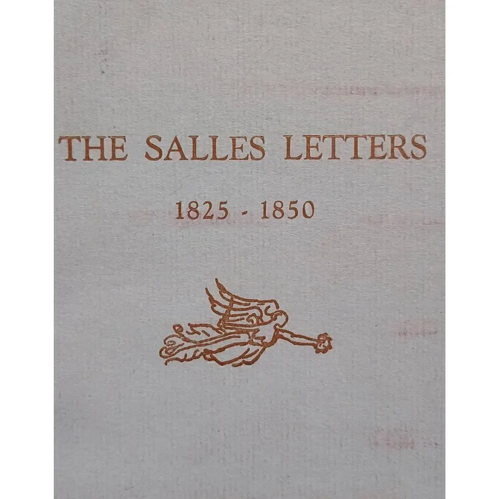 THE SALLES LETTERS 1825-1850 Genealogy (1957)